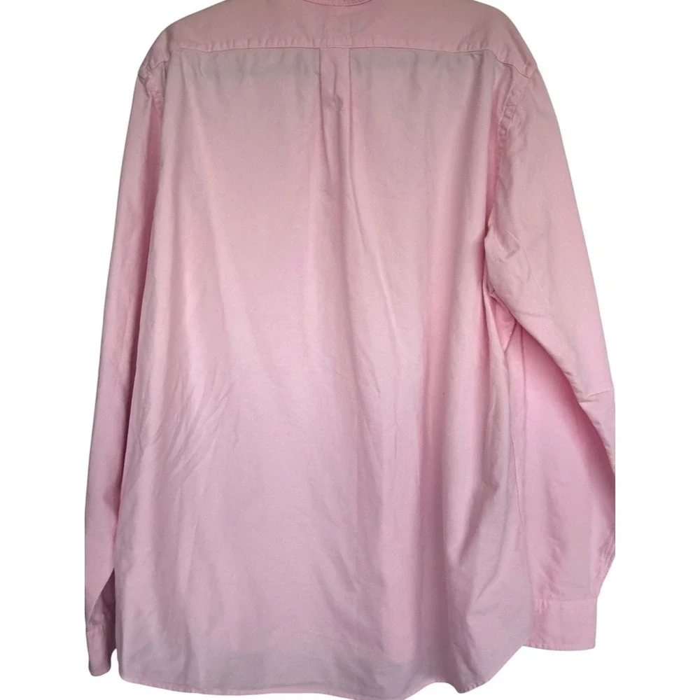 Men's Polo Ralph Lauren Classic Oxford Shirt XL Pink Poplin Preppy Long Sleeve